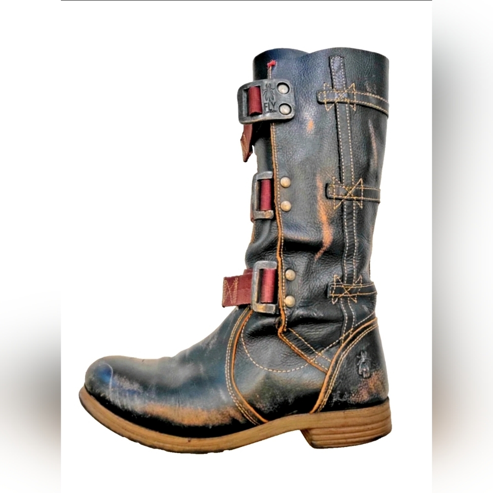 Fly London Women's Black Leather Boots